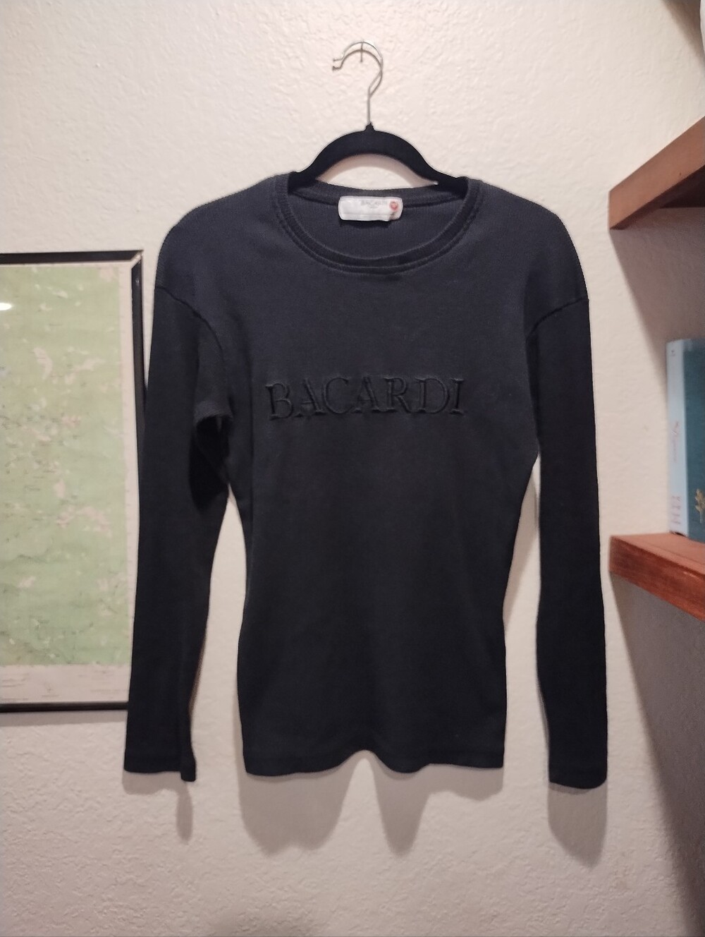Bacardi Long Sleeve Knit Shirt - Size Large